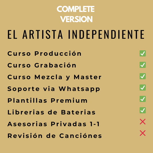 El Artista Independiente; Complete Version