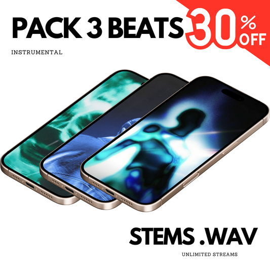 Pack 3 Beats - (Stems .Wav + Unlimited Streamings)