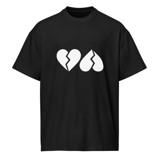 Camiseta Boxy "Doble Corazón Big"