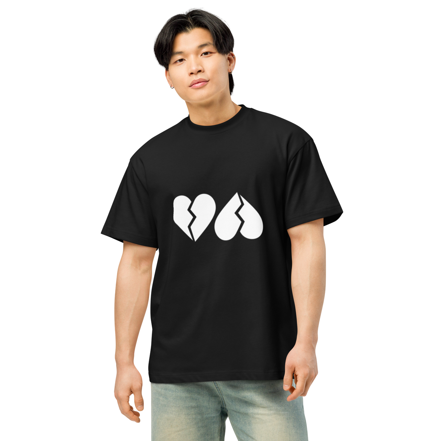 Camiseta Boxy "Doble Corazón Big"