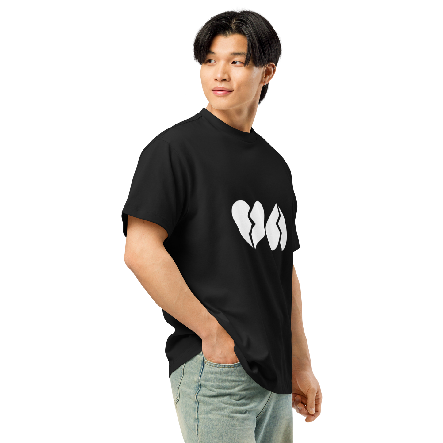 Camiseta Boxy "Doble Corazón Big"