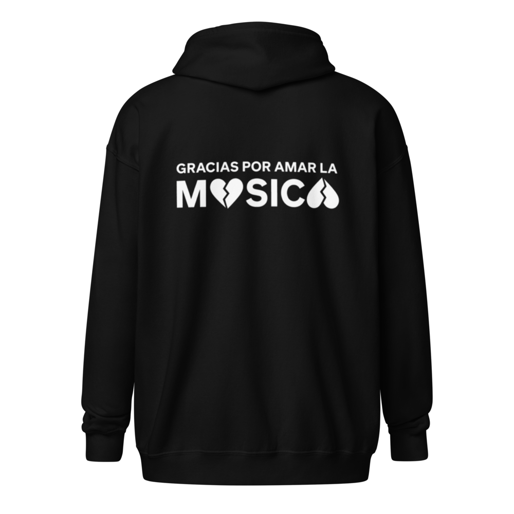 Sudadera gruesa unisex con capucha y cremallera