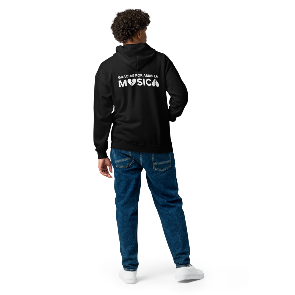 Sudadera gruesa unisex con capucha y cremallera