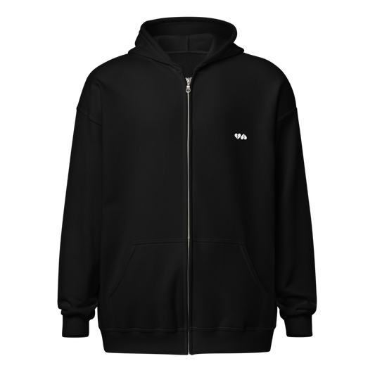 Sudadera gruesa unisex con capucha y cremallera