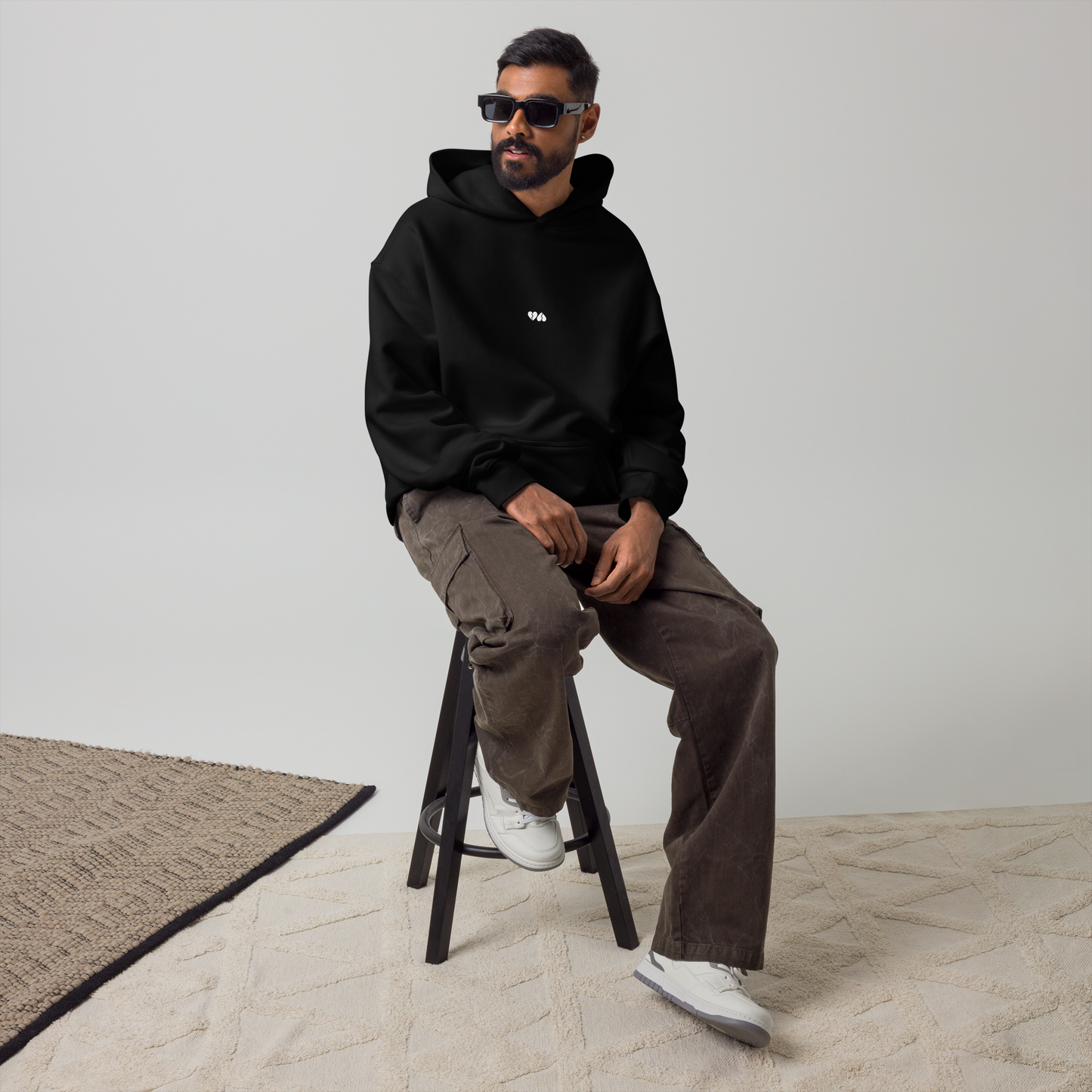 Oversized Hoodie "Doble Corazón Small"